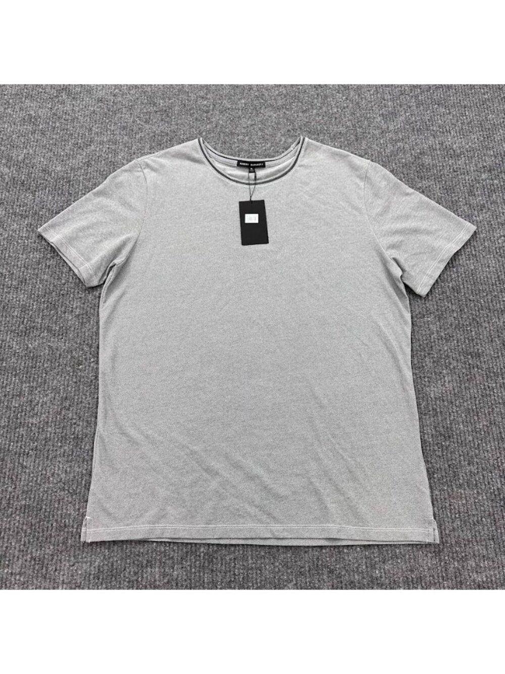 Robert Barakett Grand Forks Short Sleeve Crew Neck Grey Shirt Mens Size XL NEW